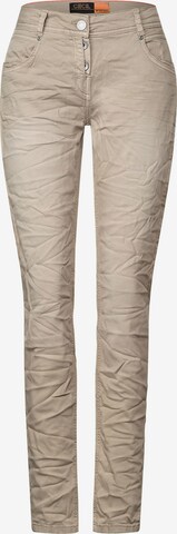 CECIL Slimfit Jeans in Beige: predná strana