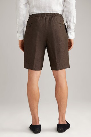 JOOP! Loose fit Pleated Pants 'Dinghy' in Brown