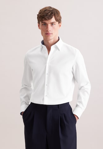 SEIDENSTICKER Regular fit Zakelijk overhemd 'Schwarze Rose' in Wit: voorkant