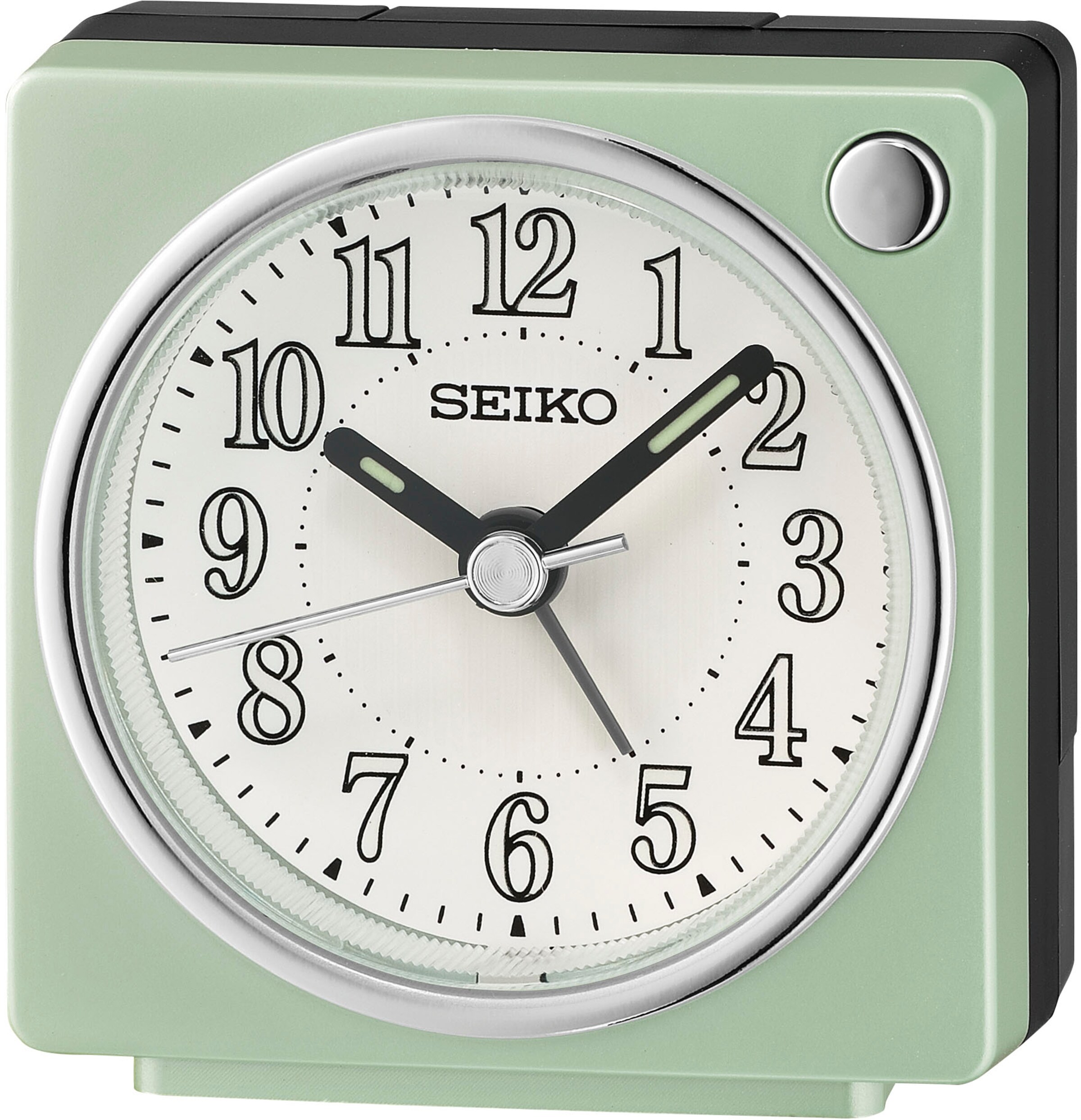 SEIKO Quarzwecker in Weiß: Vorderseite