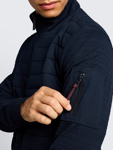 TOM TAILOR Sweatjacke in Blau