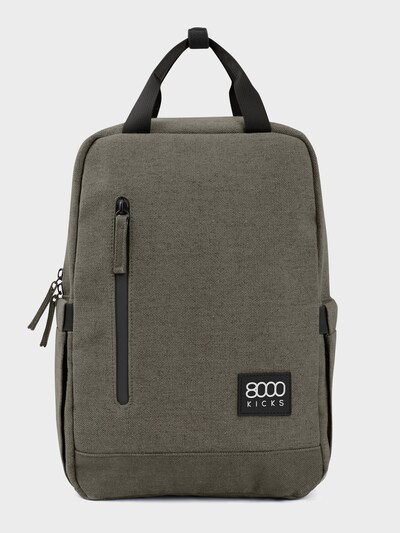 8000kicks Rygsæk 'Small Hemp Backpack in Dark Green' i 10,3 x 8,2 x 1,5 cm i mørkegrøn, Produktvisning