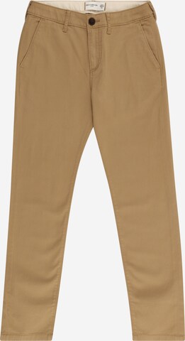 Regular Pantalon Abercrombie & Fitch en beige : devant