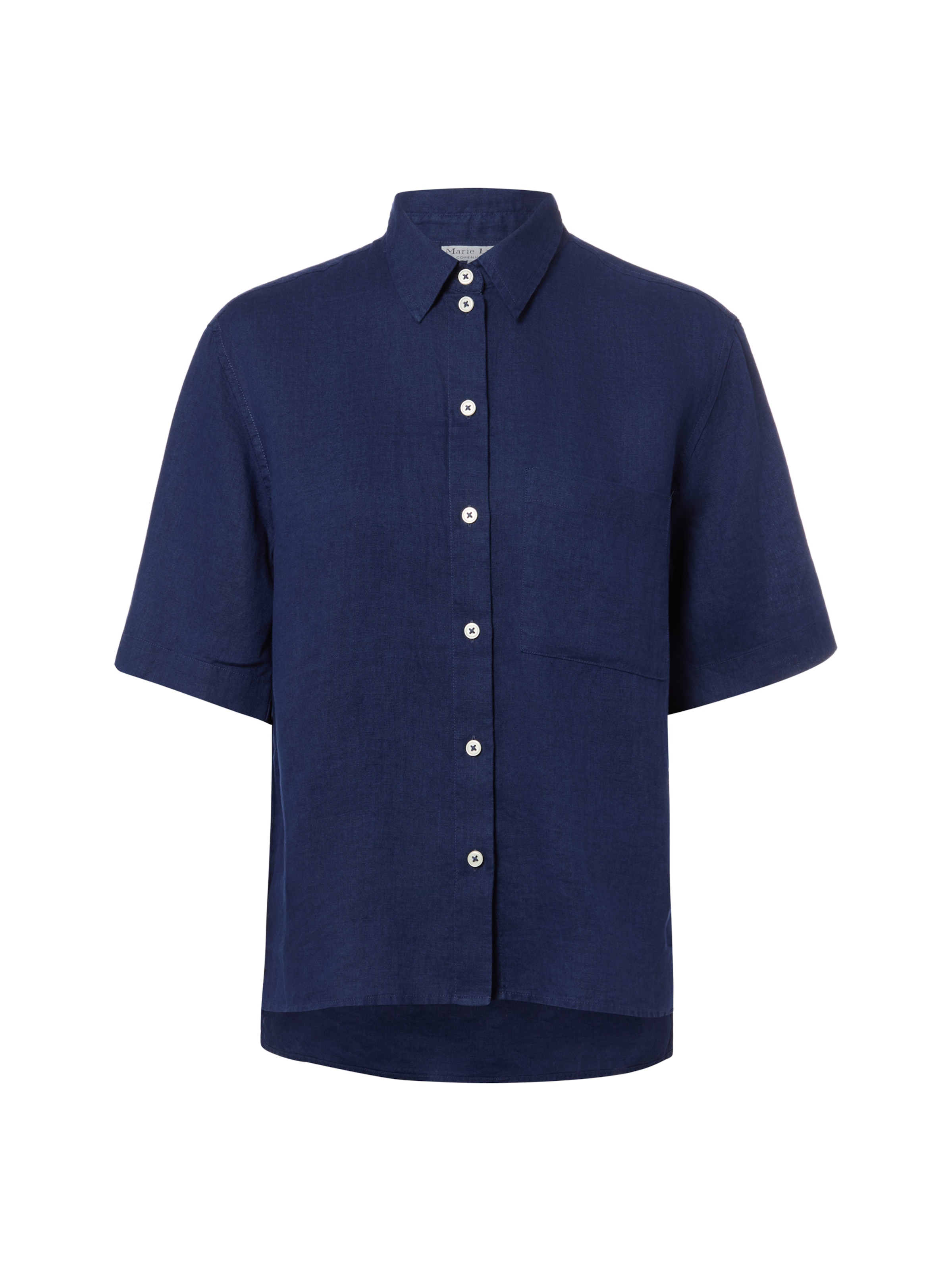 Marie Lund Blouse 'Ida' in Blauw: voorkant