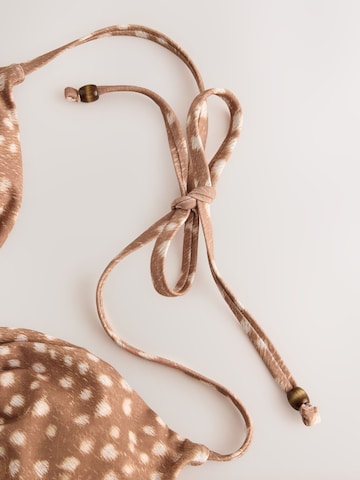 Next Triangel Bikinioverdel i brun