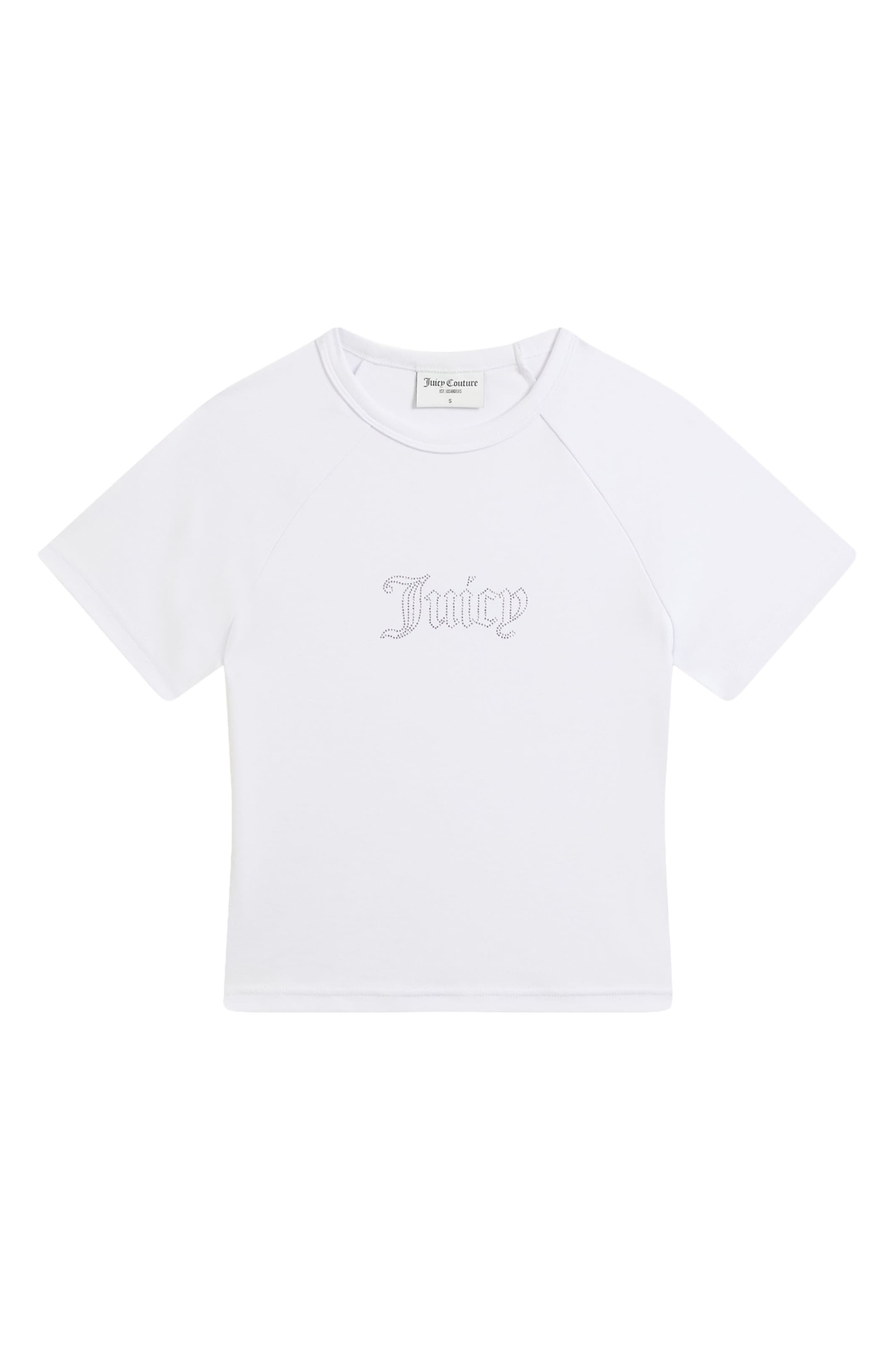 Juicy Couture T-Shirt in silber / weiß, Produktansicht