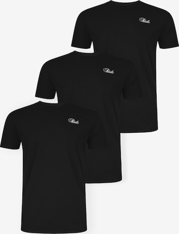 SikSilk Koszulka w kolorze czarny: przód