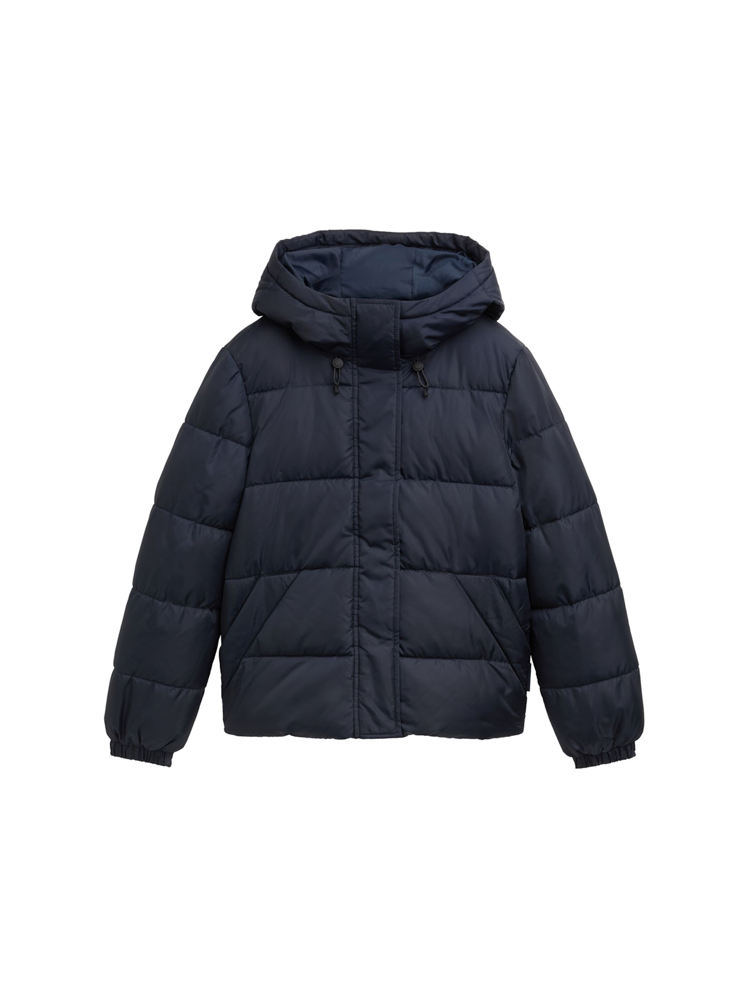 TOM TAILOR DENIM Zimska jakna | modra barva: sprednja stran