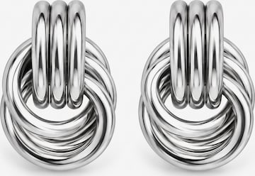 Kamakula Earrings 'Love Knot' in Silver: front