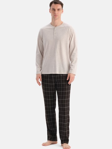 Dagi - Pijama largo en blanco: frente