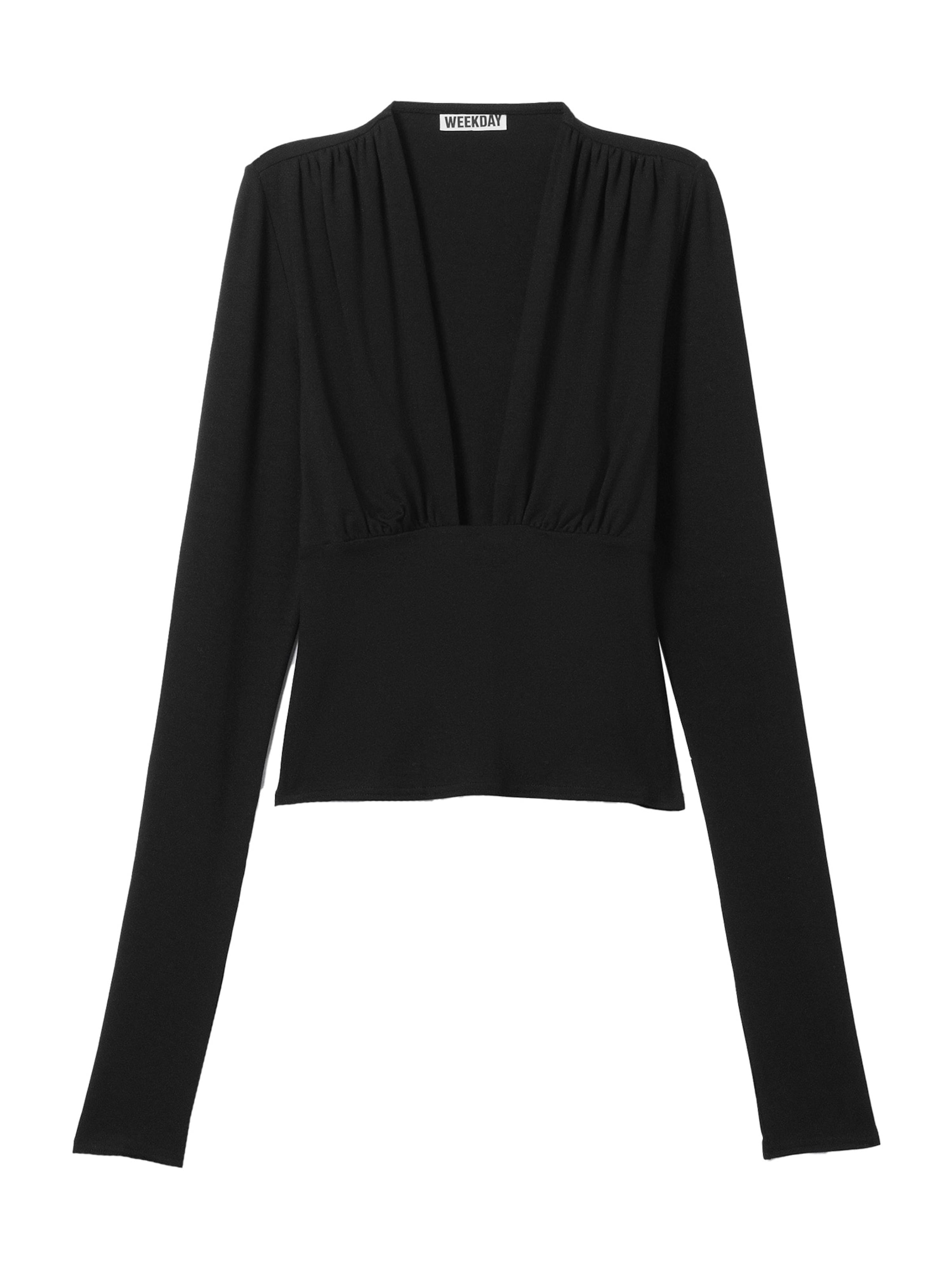 WEEKDAY Shirt 'Aline' in Black: front