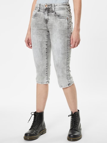 Soccx Slimfit Jeans 'Em:ma' in Grijs: voorkant