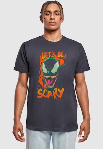 ABSOLUTE CULT Shirt 'Venom - Lets Be Scary' in Blue: front