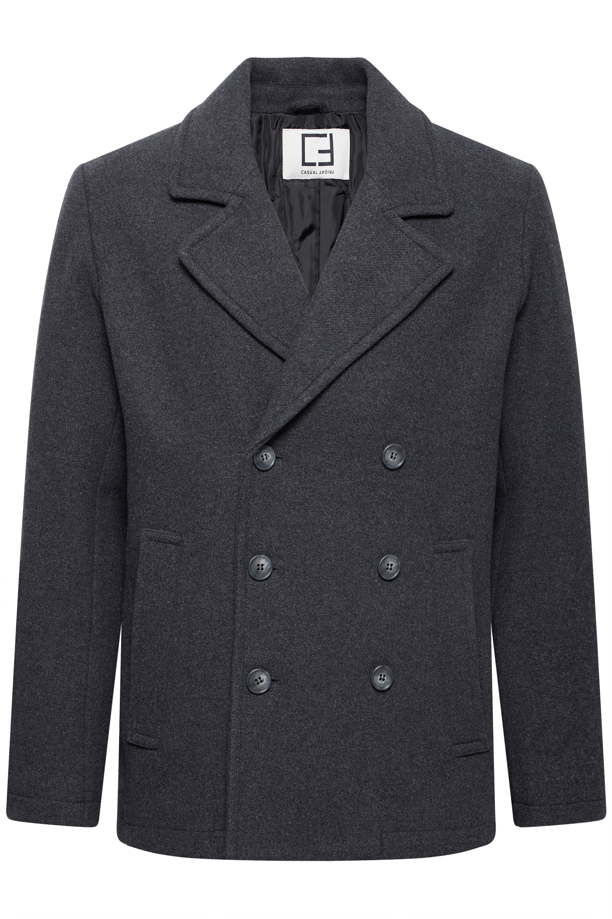 Casual Friday Manteau mi-saison 'CFMETS' en S en gris foncé, Vue avec produit