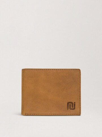NEGOTIA Leather Wallet 'Folden' in Brown: front