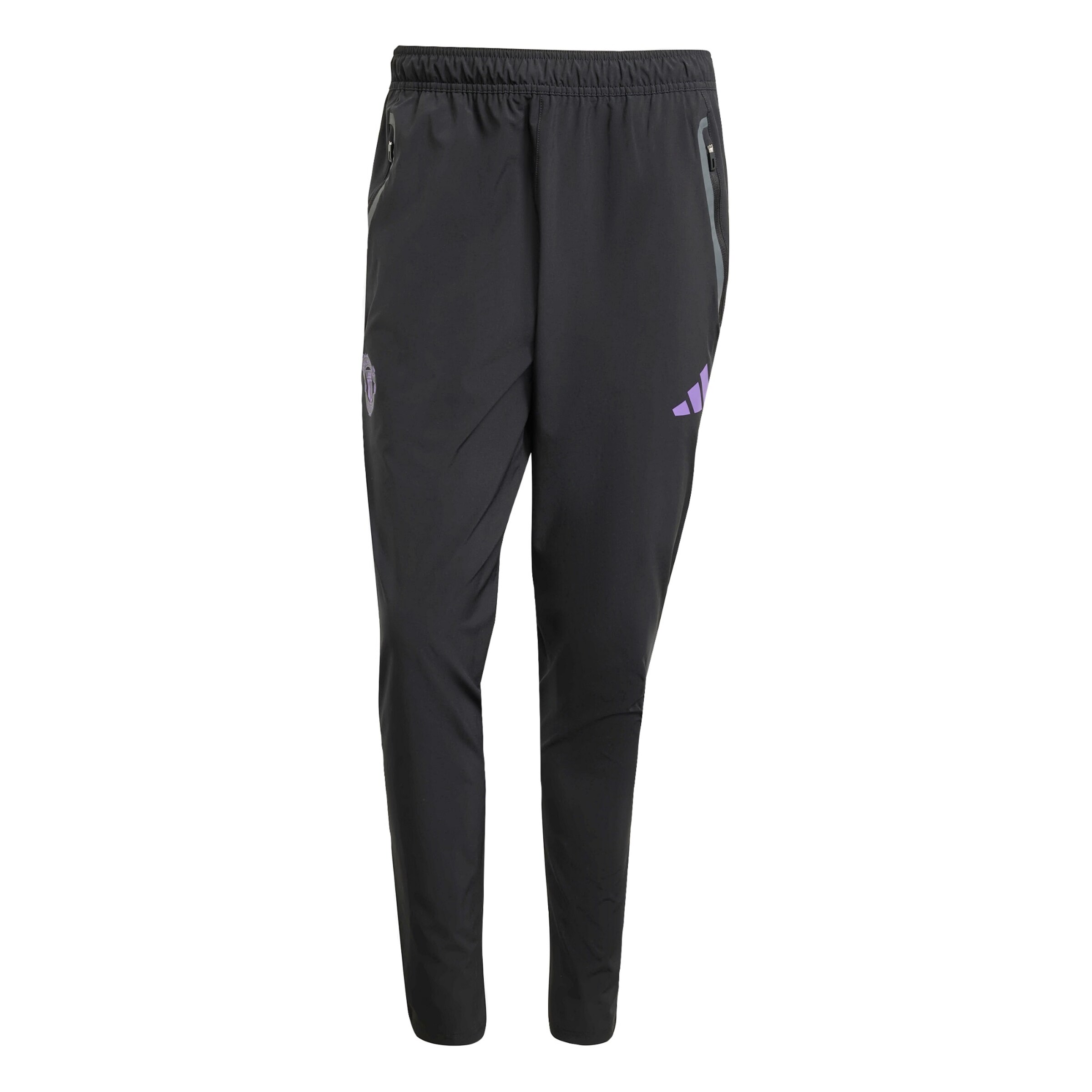 Effilé Pantalon de sport 'Manchester United Tiro 25' ADIDAS PERFORMANCE en noir : devant