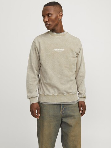 JACK & JONES Sweatshirt in Grijs: voorkant