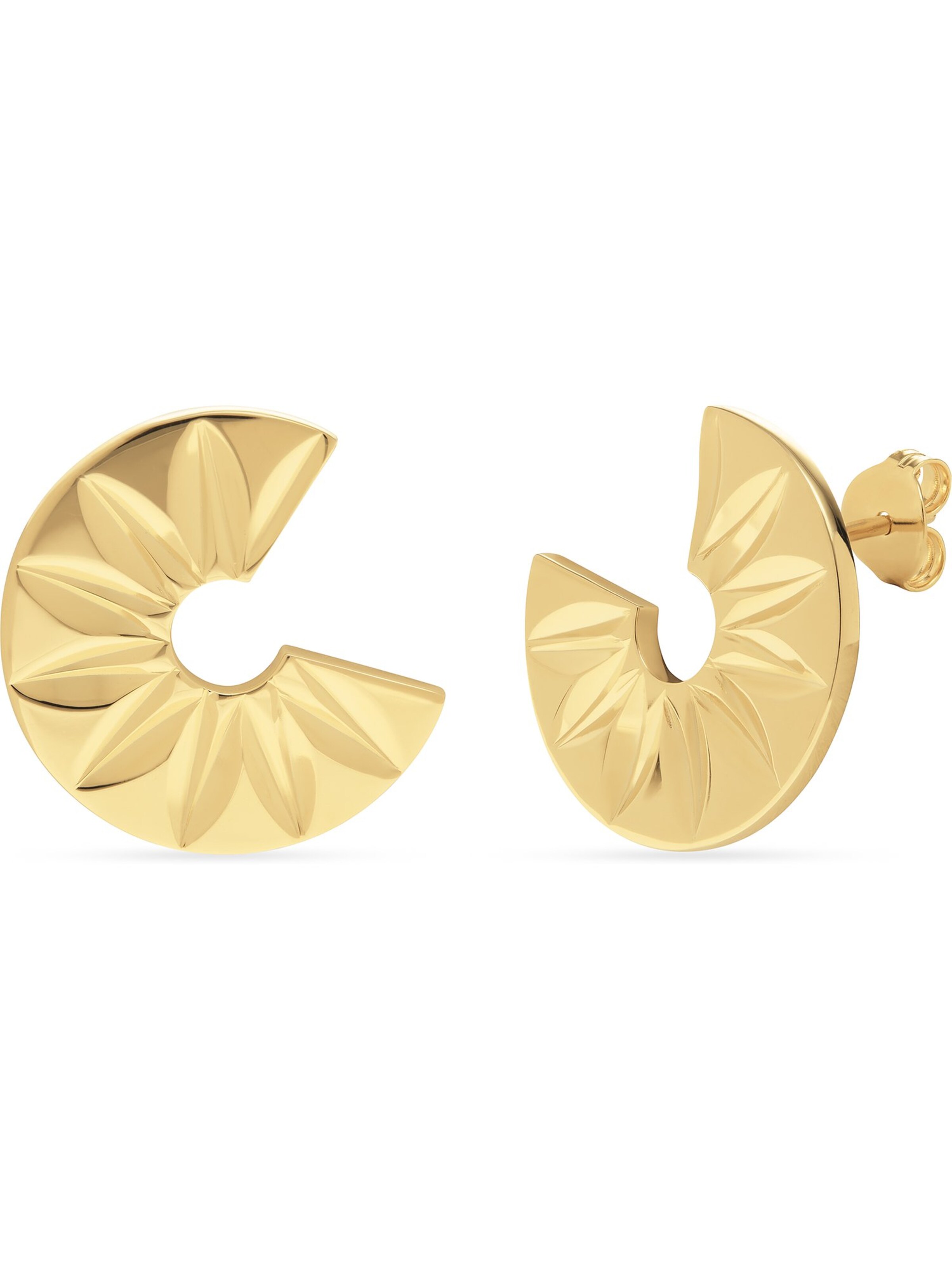 CHRIST Ohrringe in Gold: Vorderseite