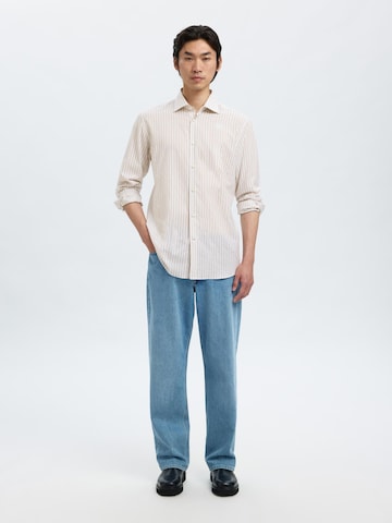 SELECTED Slim Fit Skjorte i hvid