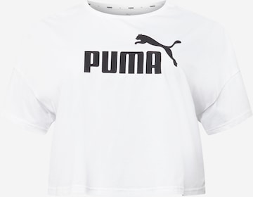 PUMA Funkcionalna majica | bela barva: sprednja stran