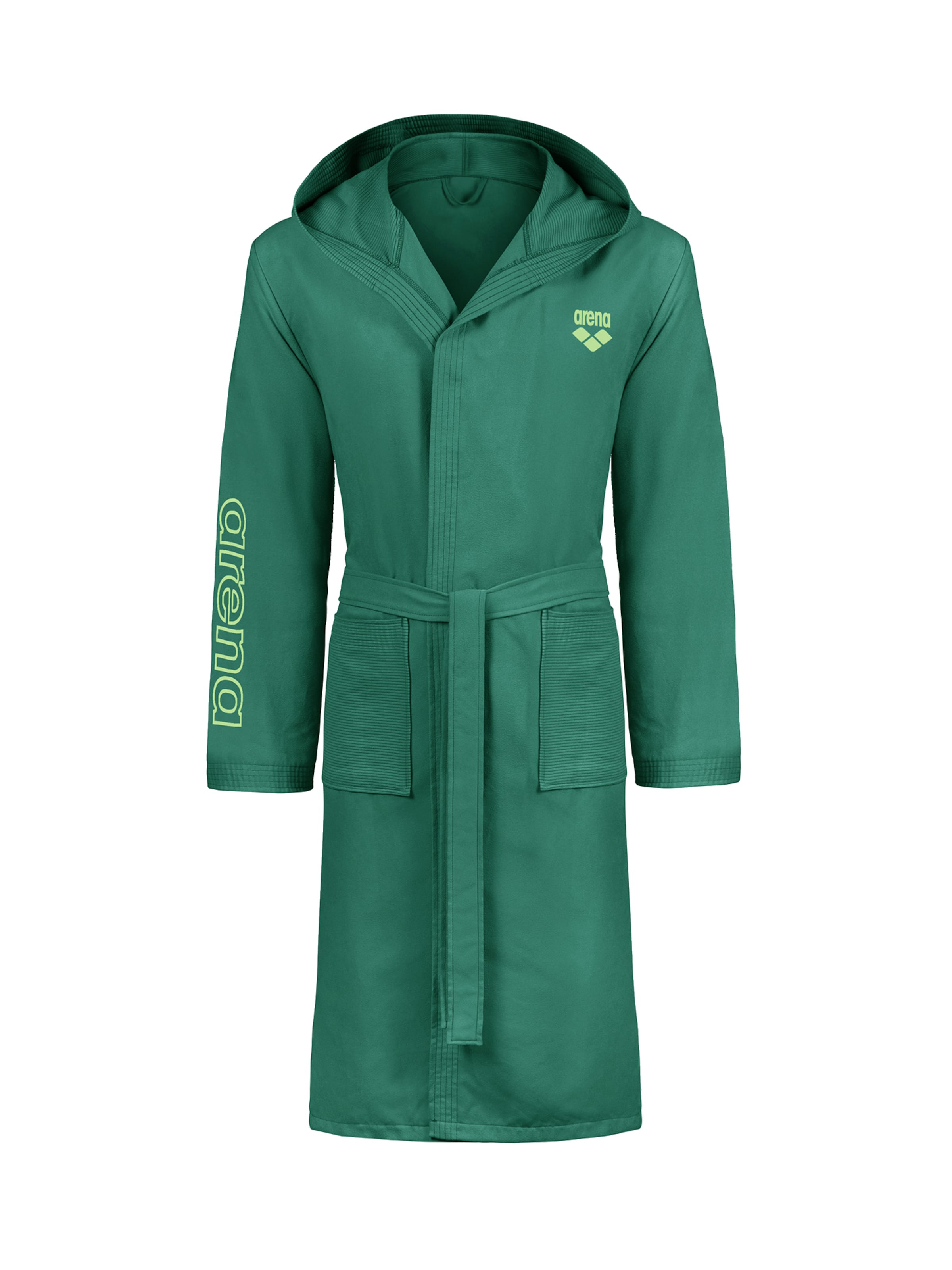 ARENASportski kupaći ogrtač 'ZEAL' - zelena boja: prednji dio