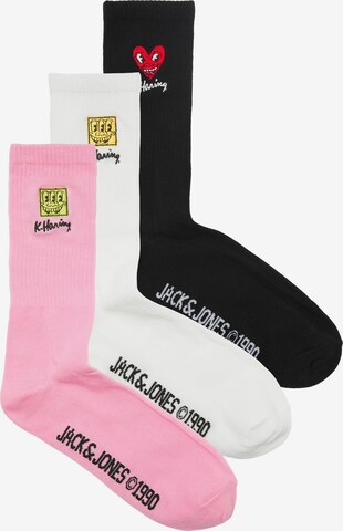 JACK & JONES Socks in Pink: front