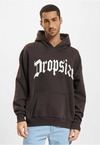Dropsize Sweatshirt in Braun: Vorderseite