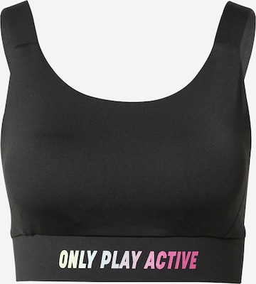ONLY PLAY Bralette Sports Bra 'Gill' in Black: front