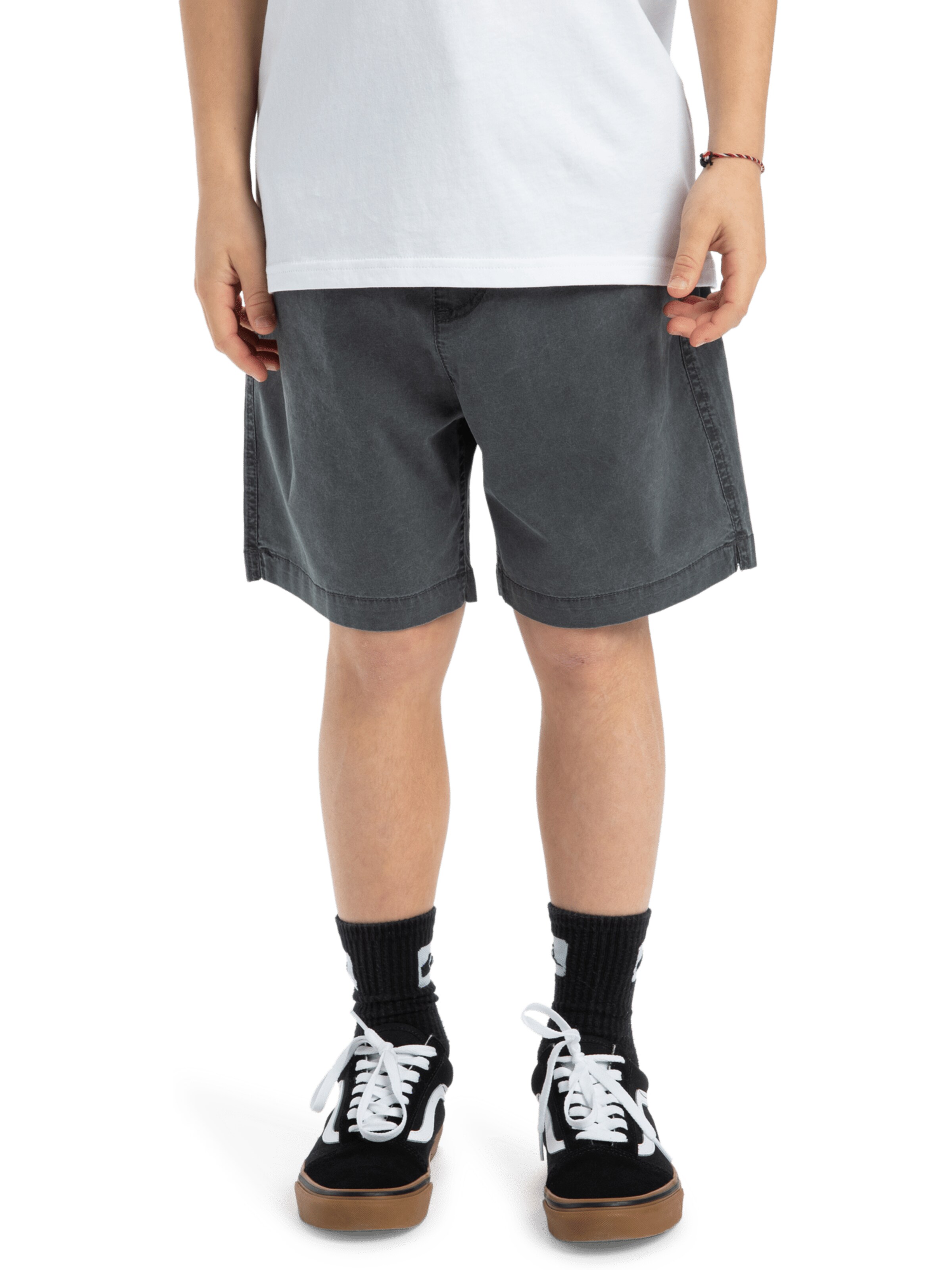 Regular Pantalon 'Taxer Youth' QUIKSILVER en noir : devant