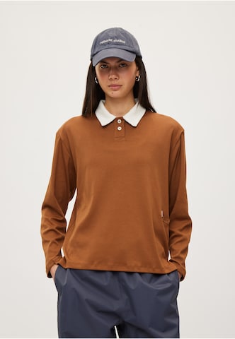 rethinkit studios Shirt 'Elevate' in Bruin: voorkant