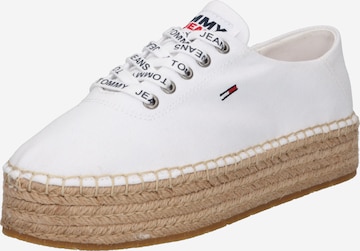 Tommy Jeans Espadrilles in Weiß: front