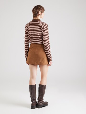 Gonna 'PCJUNO' di PIECES in marrone