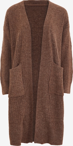 Tanuna Knit Cardigan in Brown: front