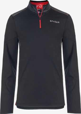 Sweat de sport Spyder en gris : devant