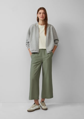 s.Oliver Wide Leg Hose in Grün