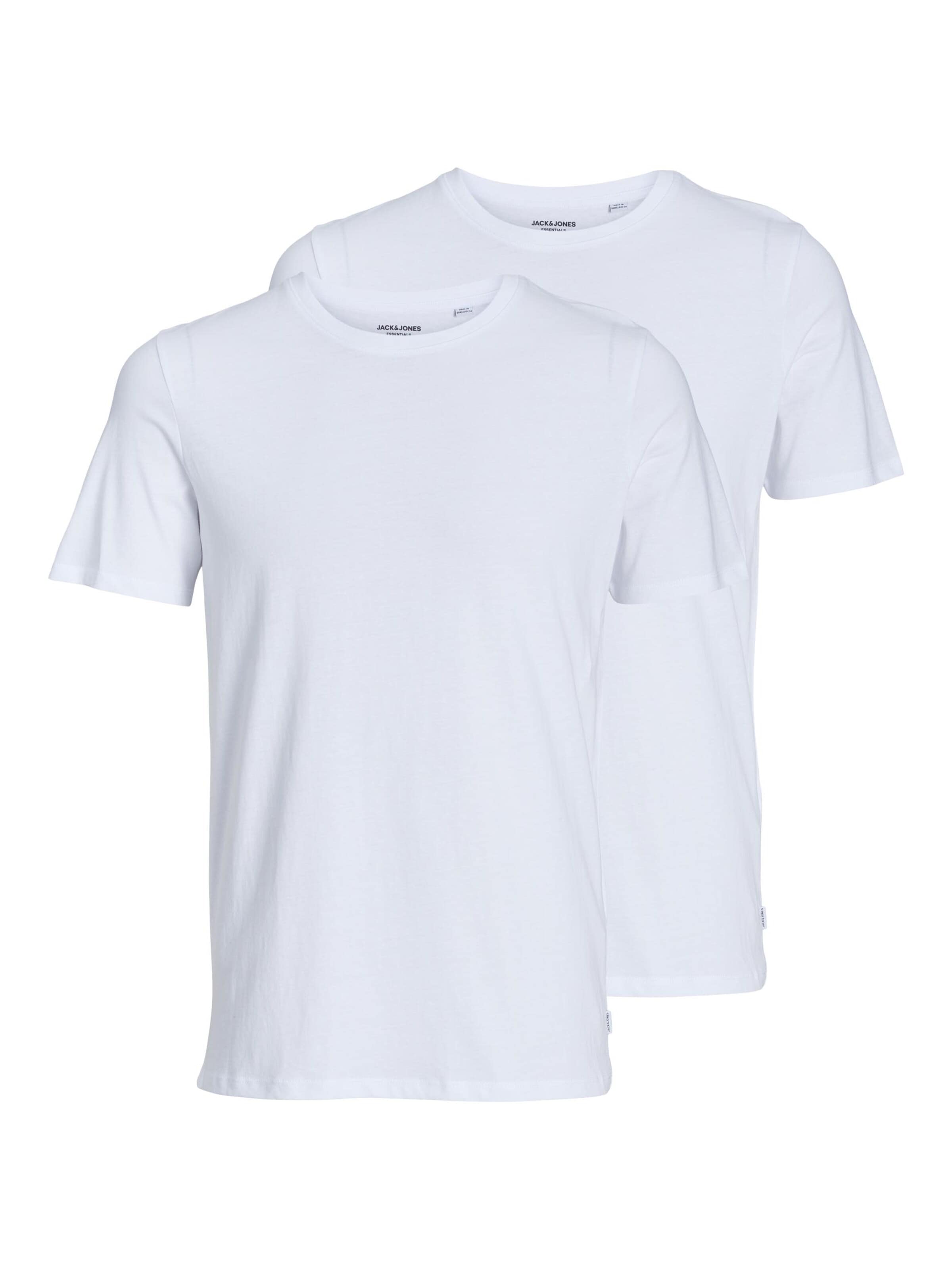 Maillot de corps 'JACBASIC' JACK & JONES en blanc : devant
