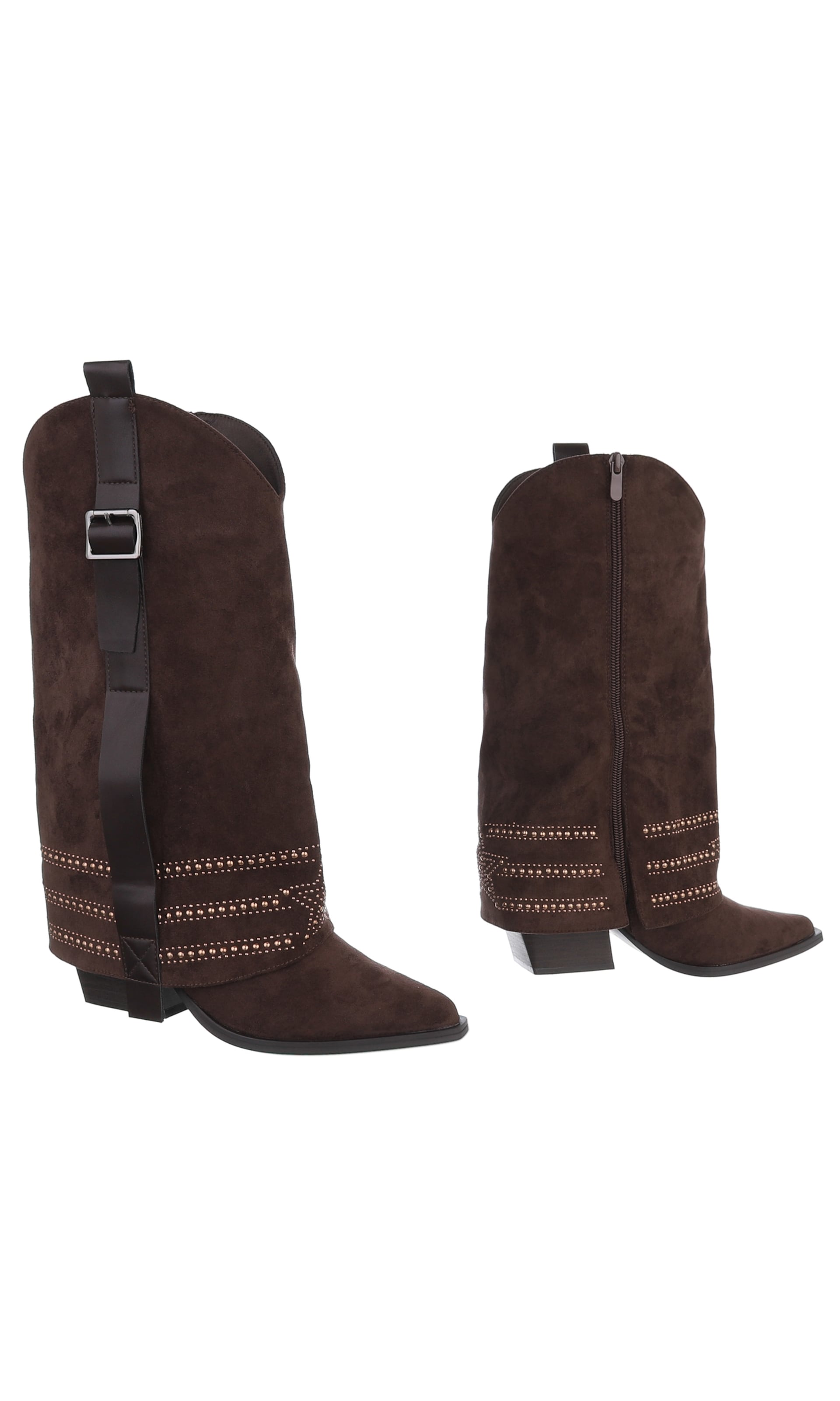 Ital-Design Cowboy Boots in Brown