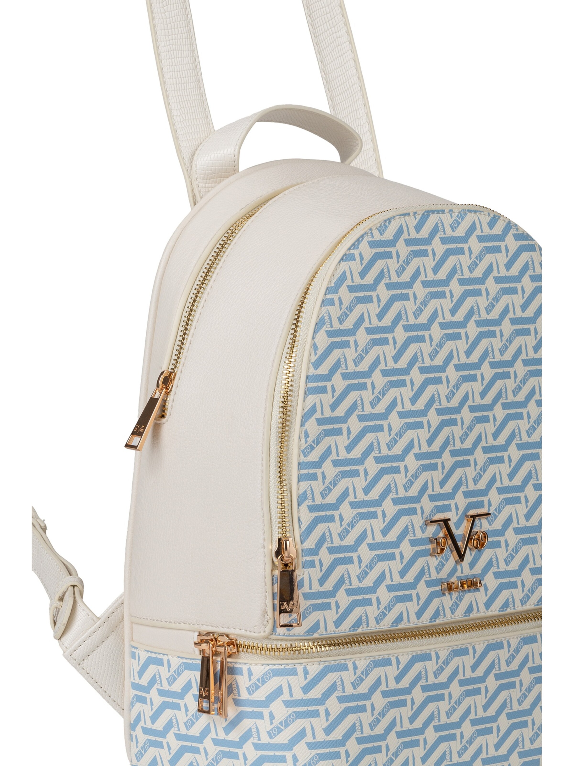 19V69 ITALIA Rugzak 'Robi AOP' in Blauw