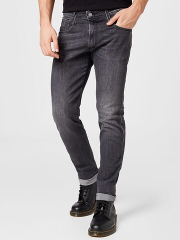 REPLAY Slimfit Jeans 'Anbass' in Grijs: voorkant