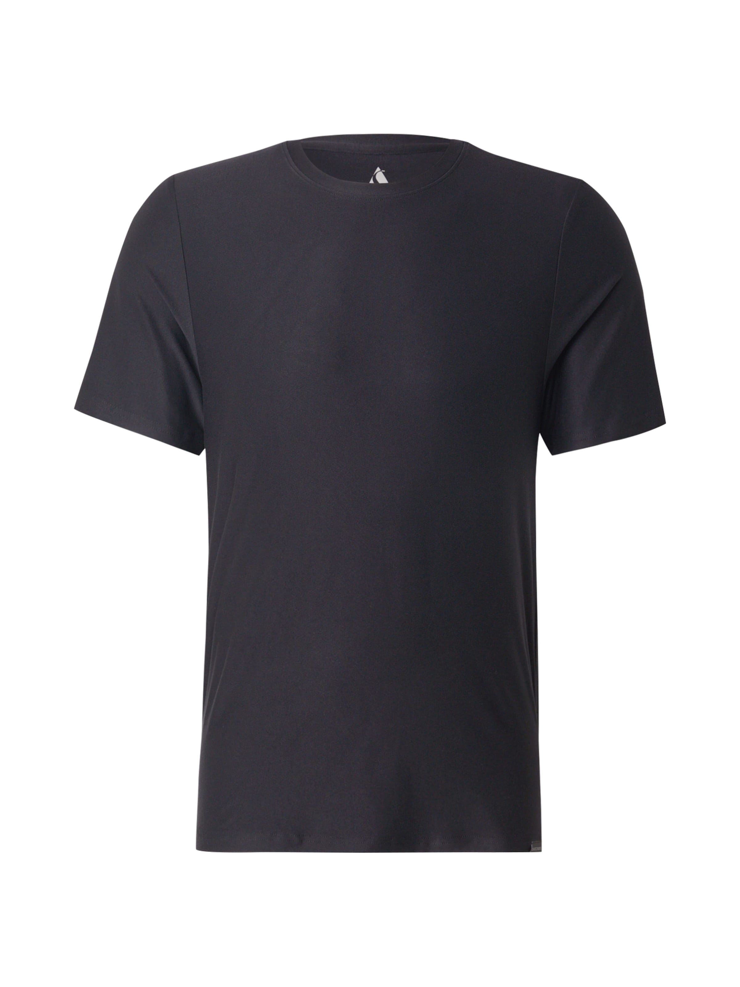 SKECHERS - Camiseta funcional en negro: frente