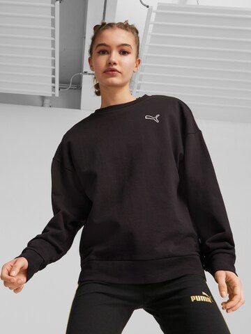 PUMA Sportief sweatshirt 'Better Essentials' in Zwart: voorkant