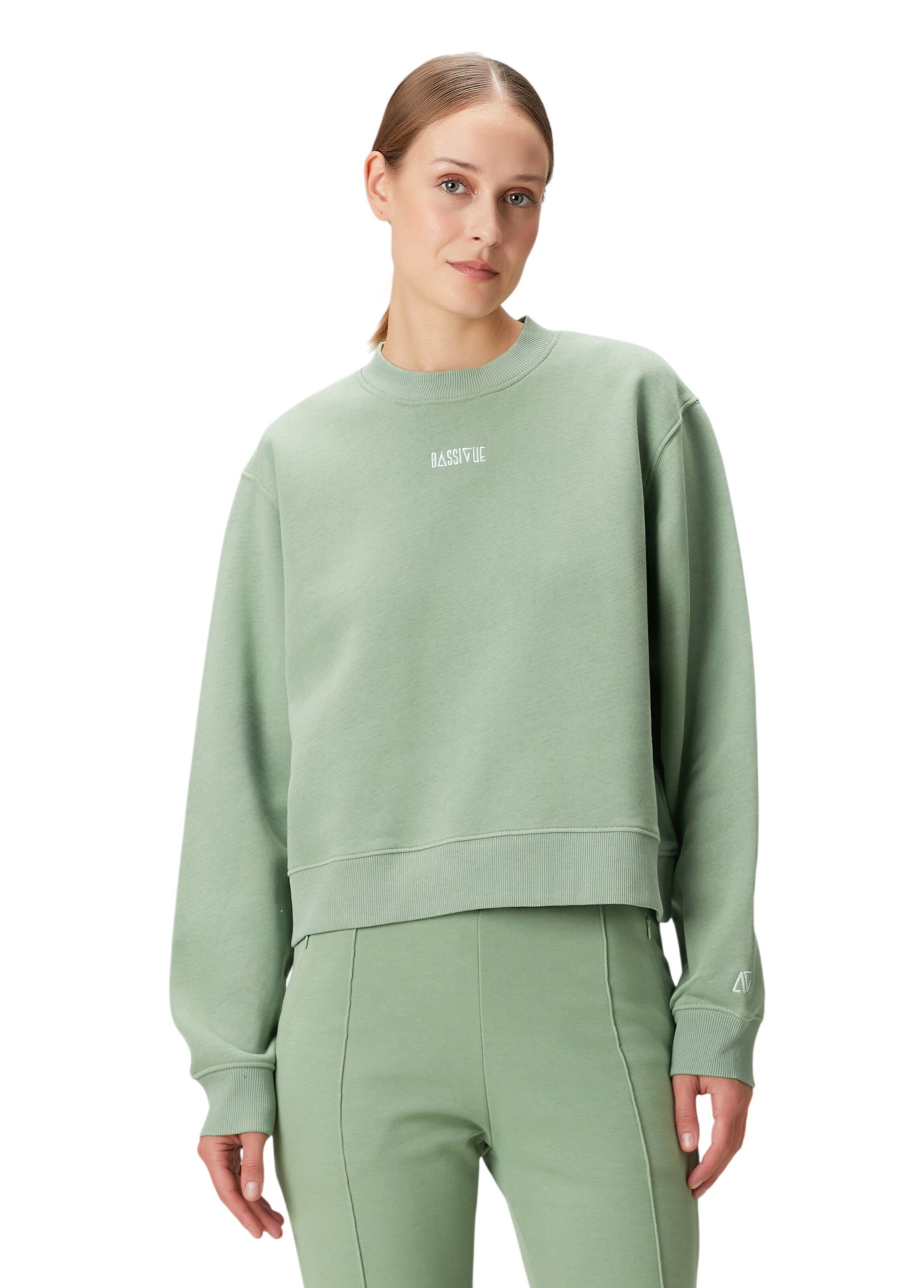 BASSIGUE Sweatshirt in Grün: Vorderseite