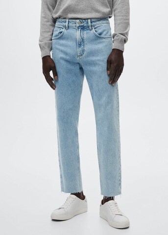 MANGO MAN Regular Jeans 'Ben' in Blue: front