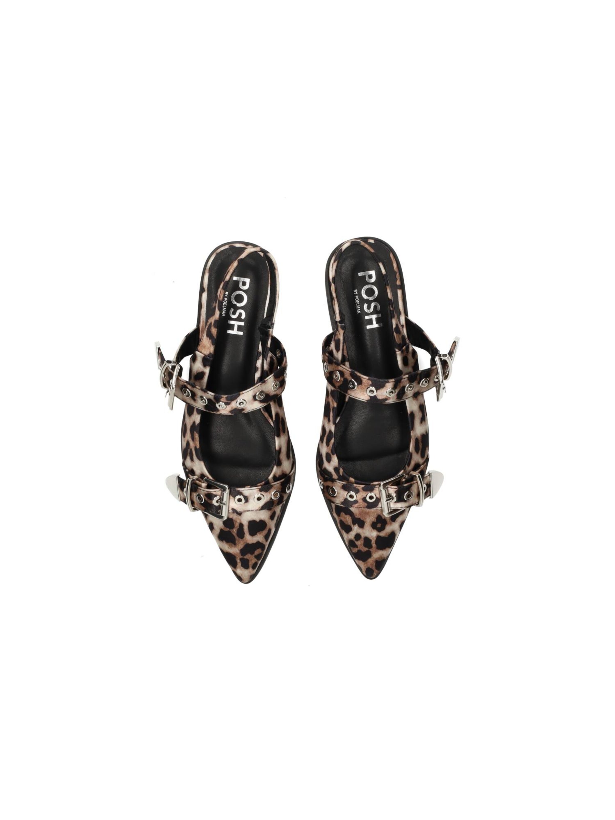 Sandales à lanières 'Julia' POSH by Poelman en marron