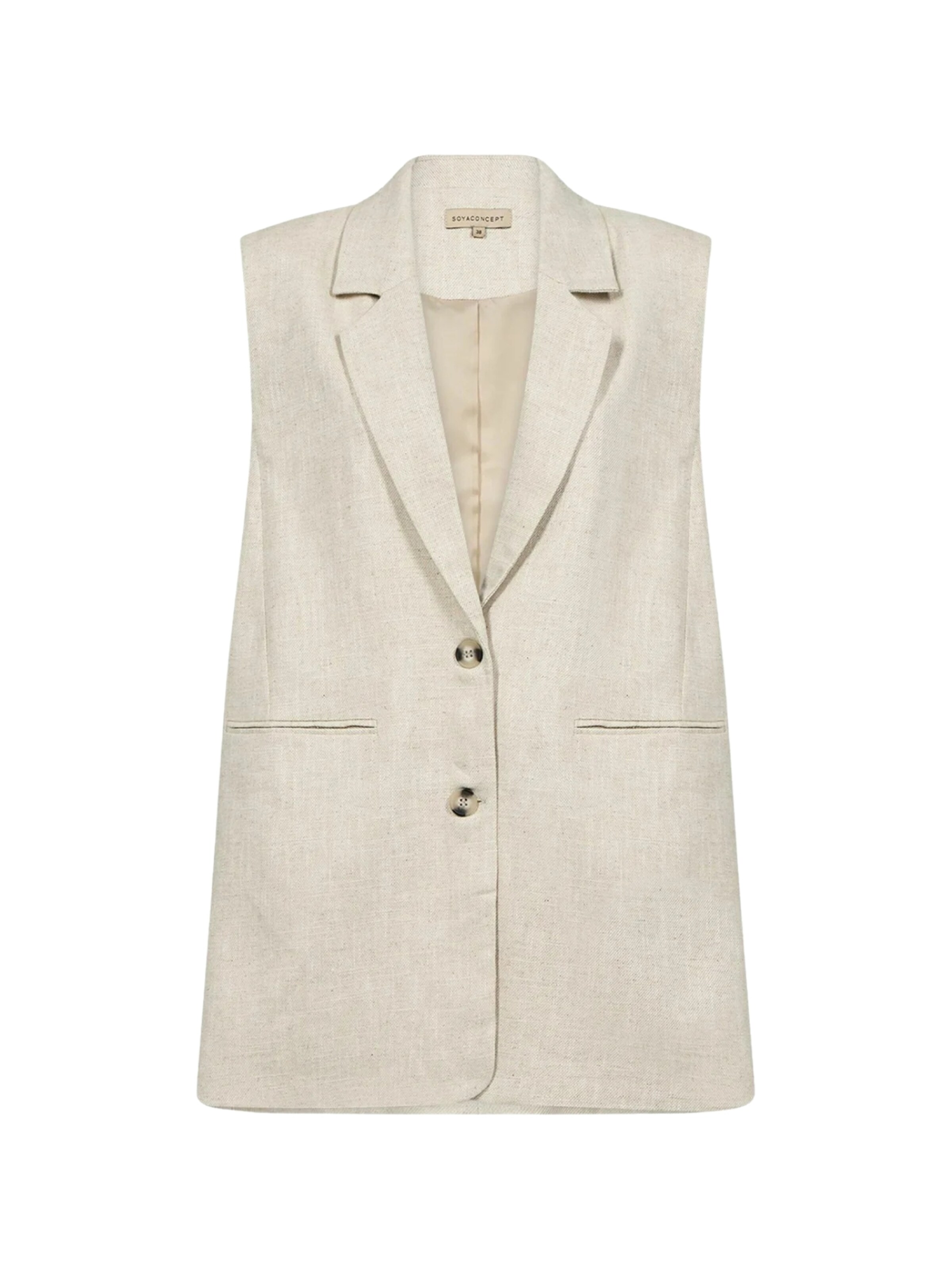 Soyaconcept Vest 'SIMI' i beige: forside
