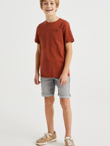 T-Shirt 'Herold' WE Fashion en marron