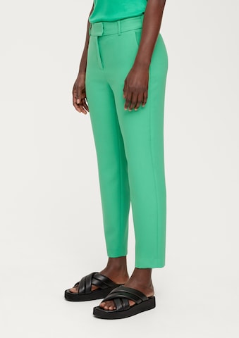 s.Oliver BLACK LABEL Slimfit Kalhoty – zelená