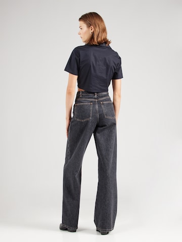 IRO Wide Leg Jeans in Schwarz