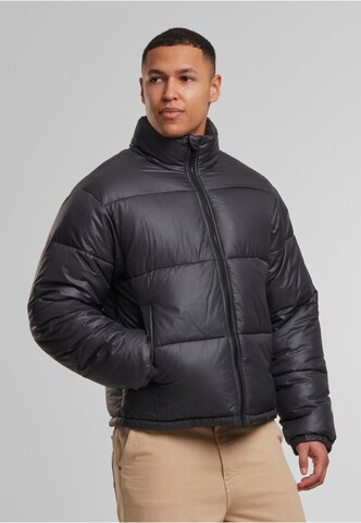 Urban Classics Winter jacket in Black: front