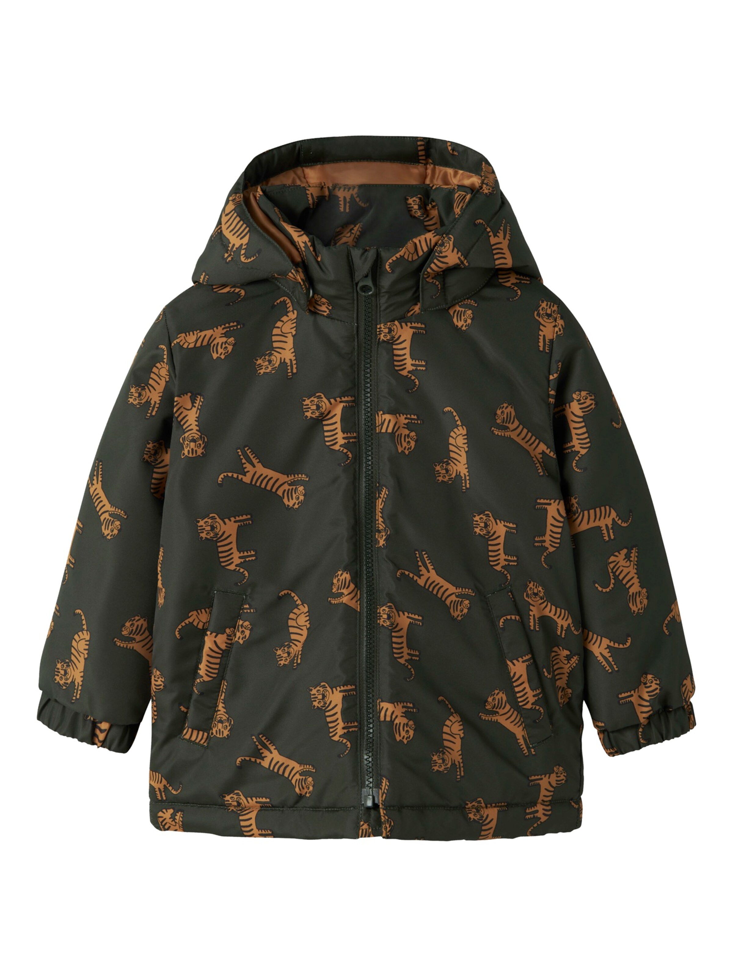 NAME IT Between-Season Jacket 'NMMMAX' in Green: front